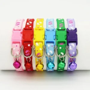 Adjustable Cat Collar with Bell | Safety Buckle Cat Collar ( 3 PCS ) | PET HOUSE
